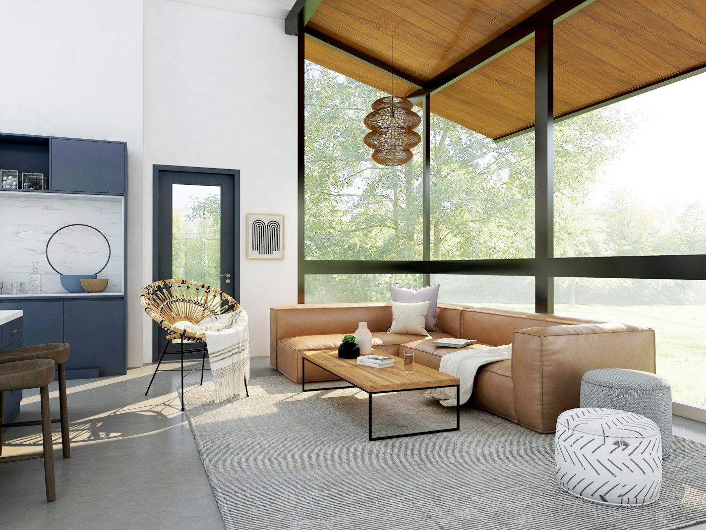 Open living space renovation